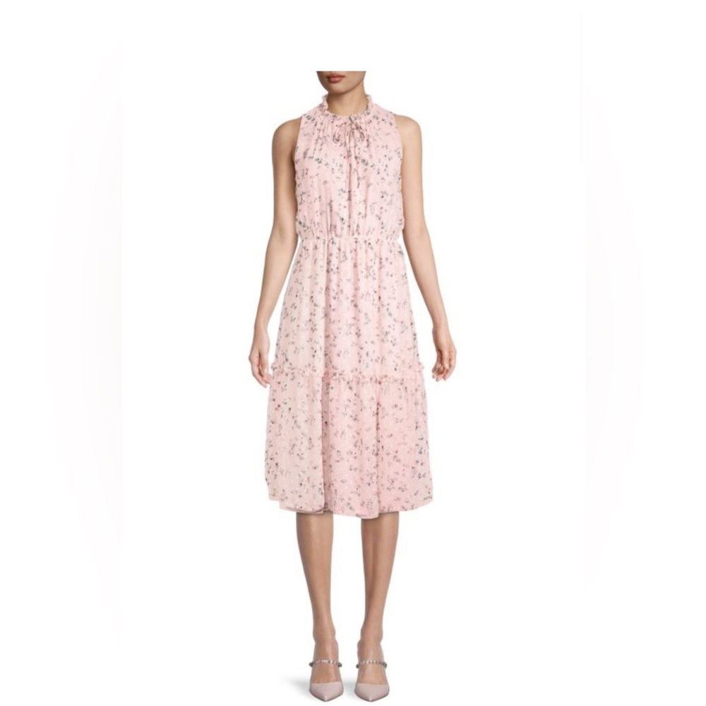 DEX floral print tiered dress - medium